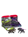 Schleich Eldrador Creatures Shadow Lynx vs Rock Crusher action figures (British brand)