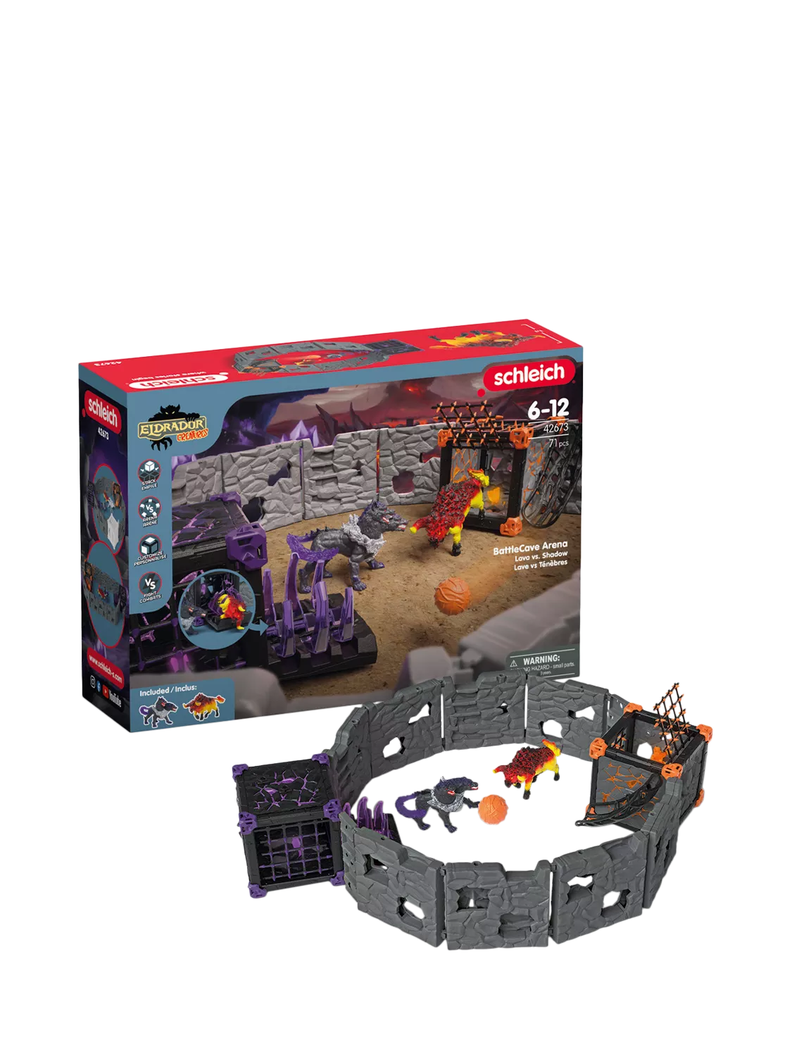 Schleich BattleCaves Lava vs Shadow set - British product