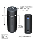 Ultimate Ears MEGABOOM 4 portable waterproof speaker, UK version