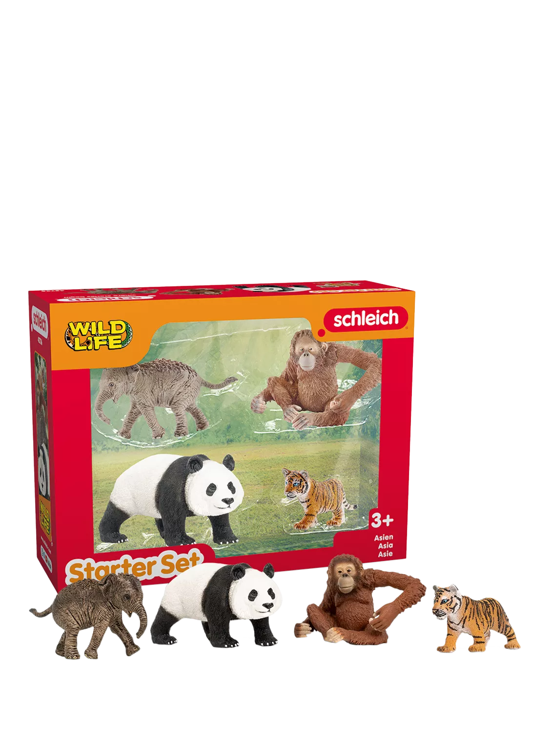 schleich Asia Wildlife Starter Set animal figures - British product