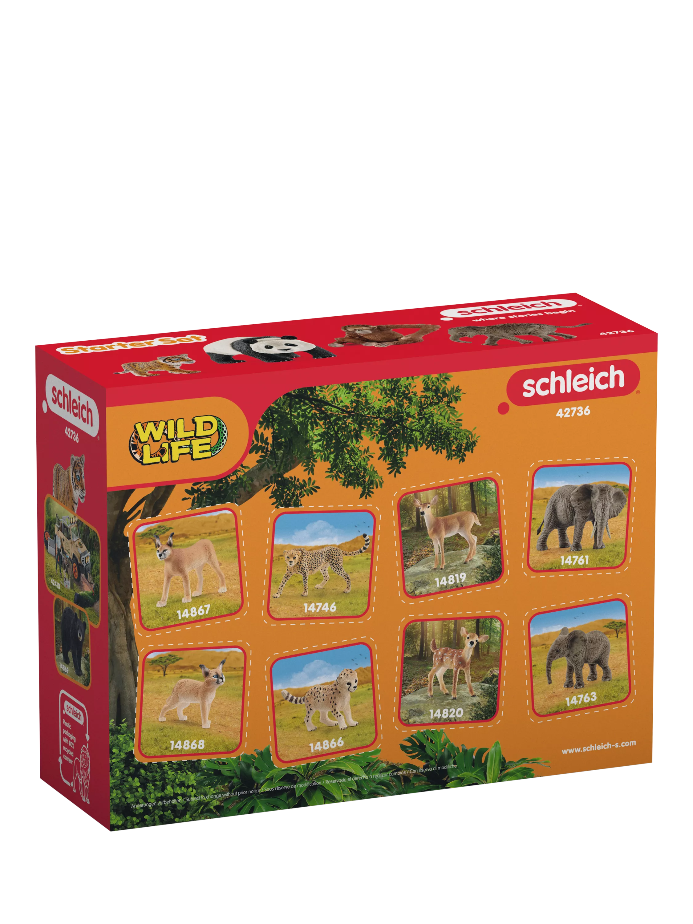 schleich Asia Wildlife Starter Set animal figures - British product