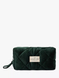 Nobody's Child Recycled Velvet Washbag, Green