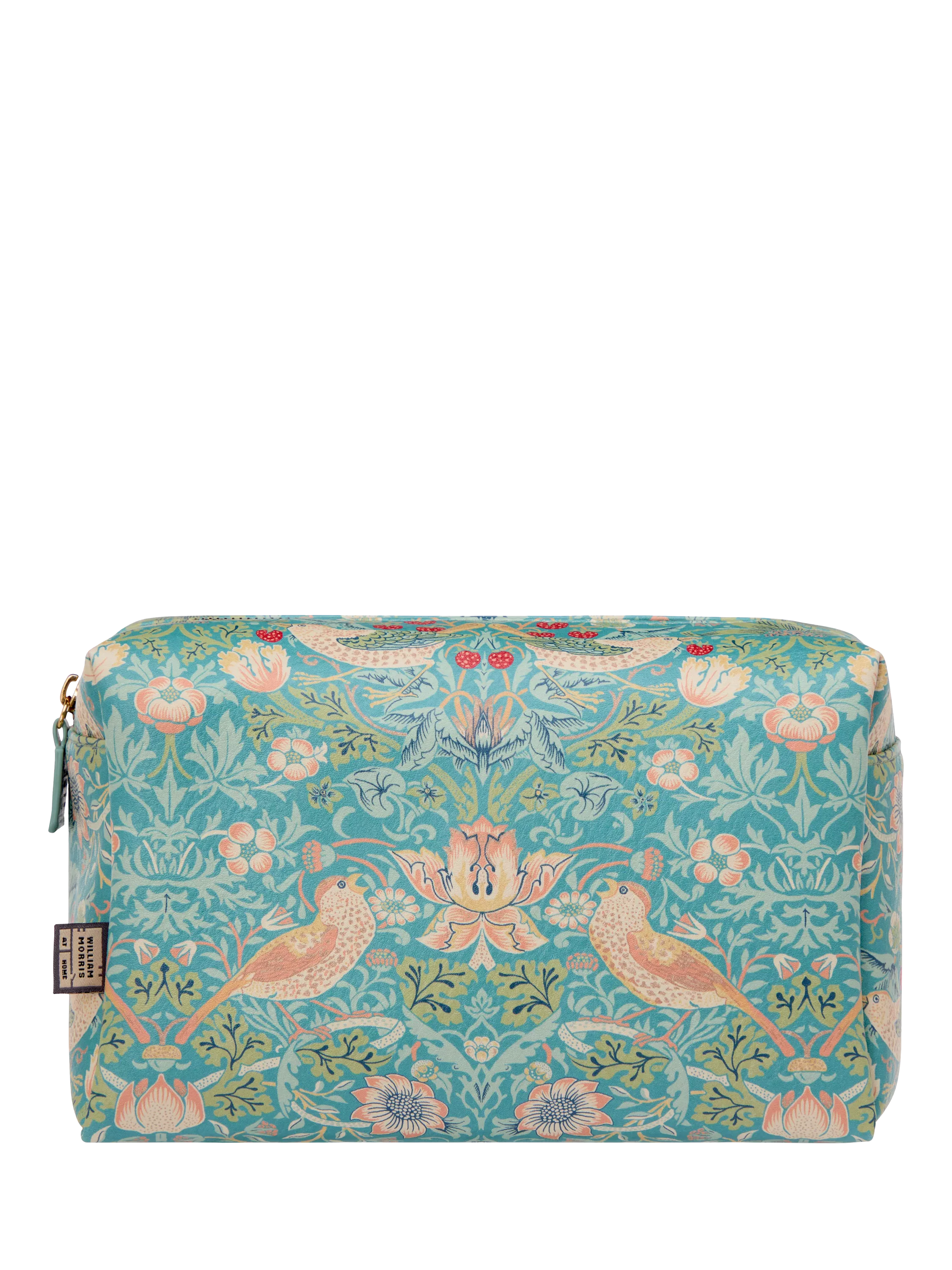 William Morris At Home Strawberry Thief blue wash bag, imported from the UK