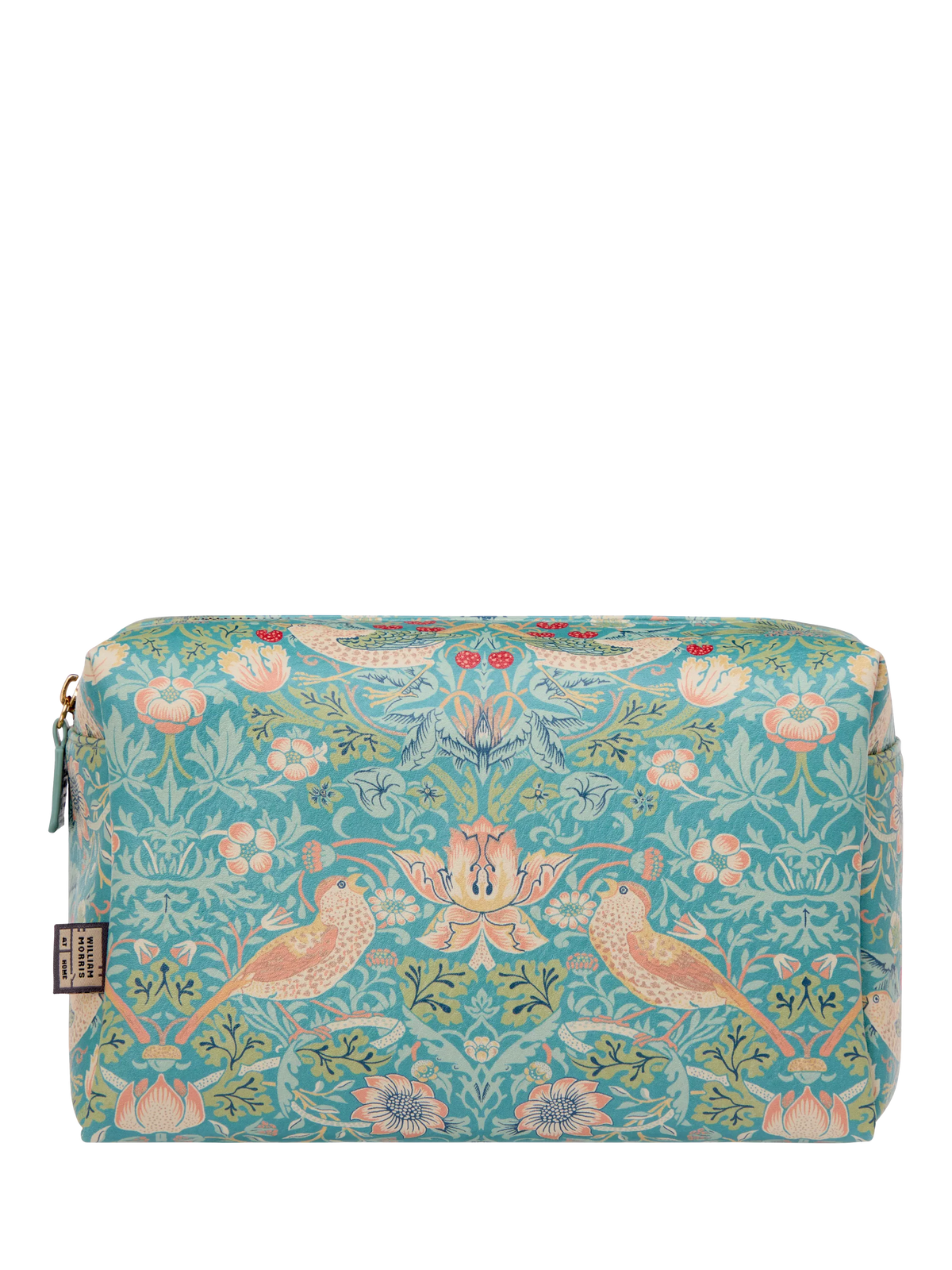 William Morris At Home Strawberry Thief blue wash bag, imported from the UK