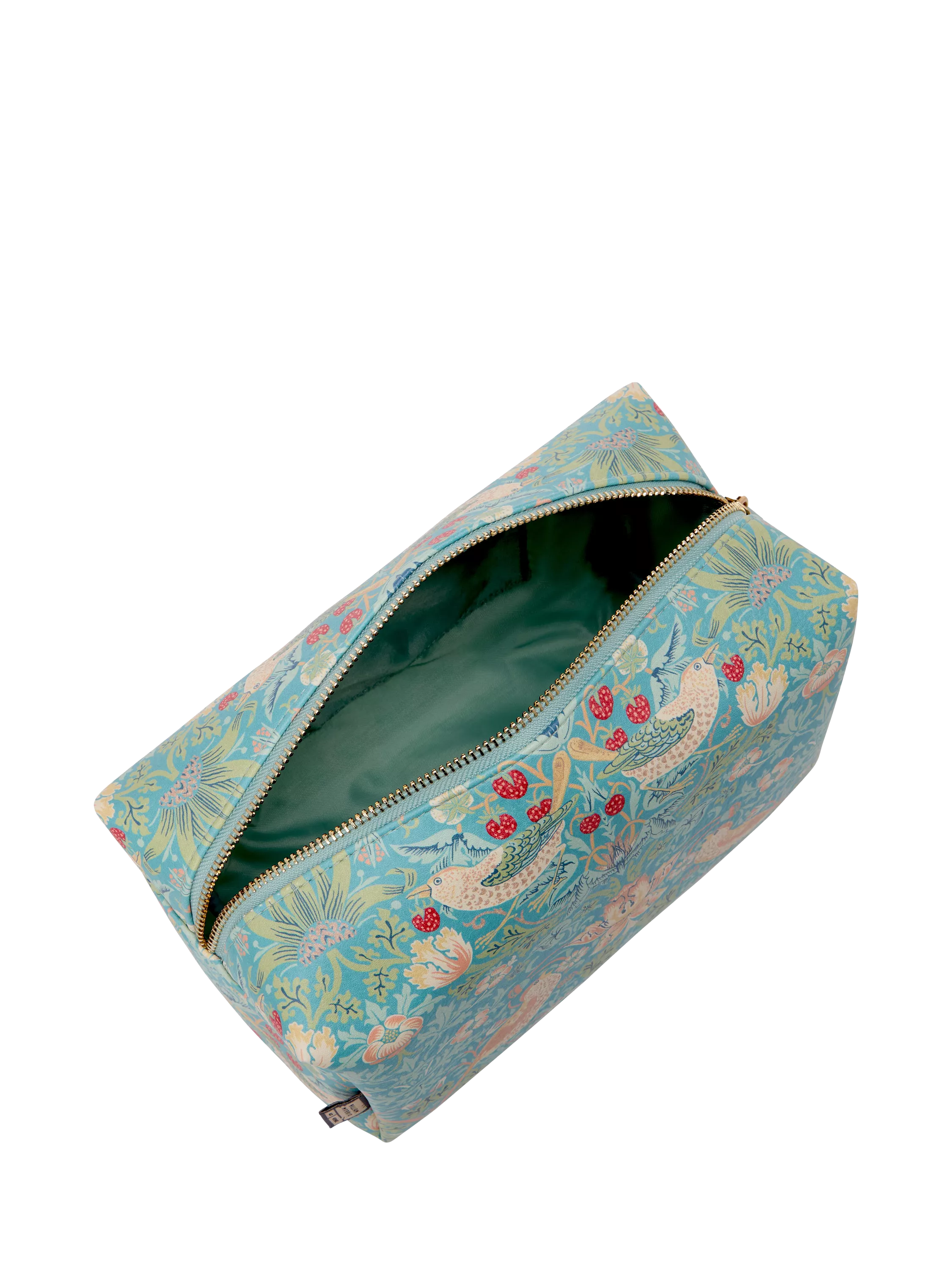 William Morris At Home Strawberry Thief blue wash bag, imported from the UK
