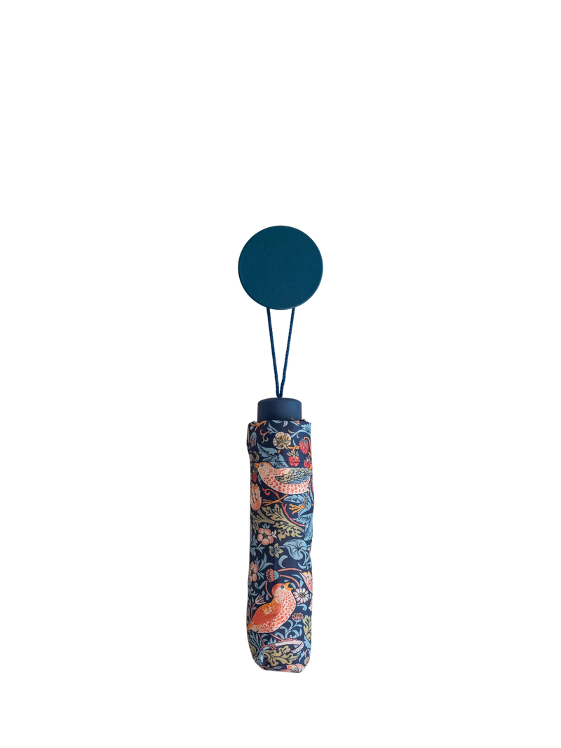 William Morris At Home Strawberry Thief blue umbrella (British brand)