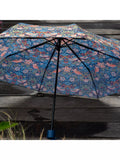 William Morris At Home Strawberry Thief blue umbrella (British brand)