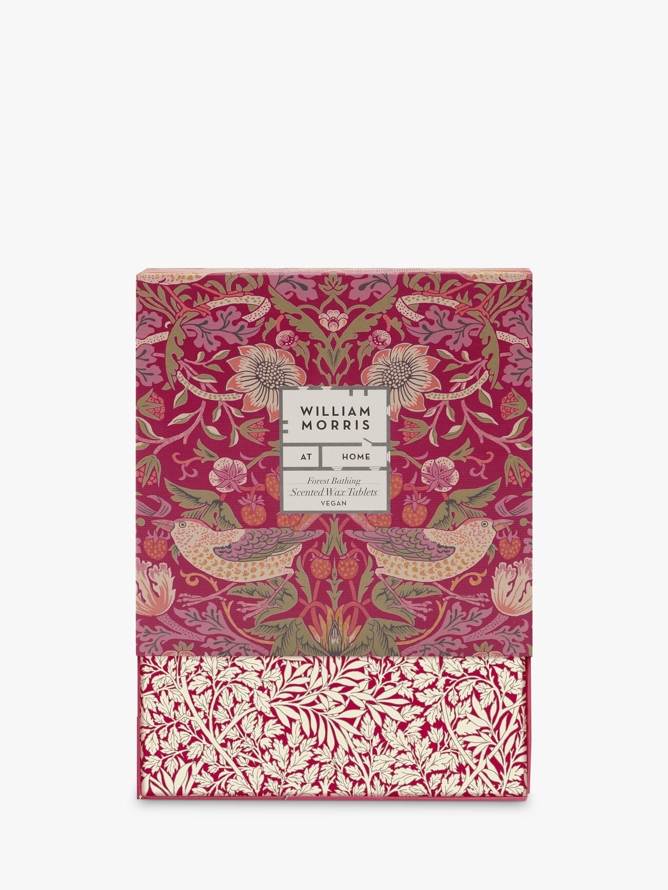 William Morris wax tablets patchouli red berry, imported from the UK