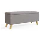 GFW Secreto Fabric Ottoman Light Grey 76 litre, UK version