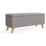 GFW Secreto Fabric Ottoman Light Grey 76 litre, UK version