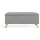 GFW Secreto Fabric Ottoman Light Grey 76 litre, UK version