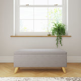 GFW Secreto Fabric Ottoman Light Grey 76 litre, UK version