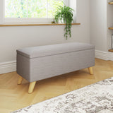 GFW Secreto Fabric Ottoman Light Grey 76 litre, UK version