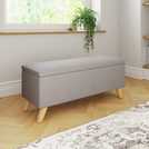 GFW Secreto Fabric Ottoman Light Grey 76 litre, UK version