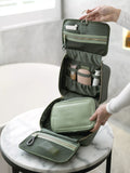 Stackers hanging wash bag in khaki (British brand)