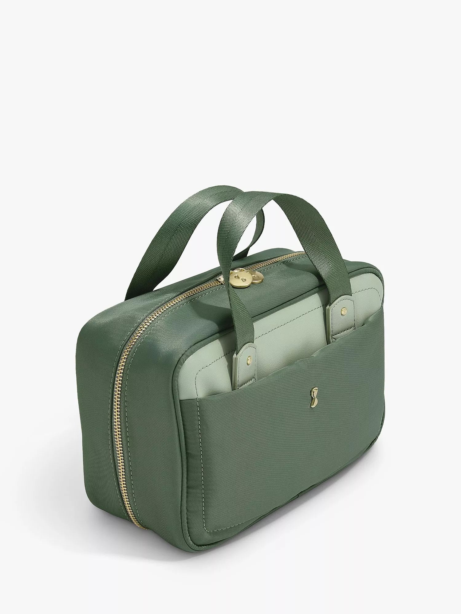 Stackers hanging wash bag in khaki (British brand)