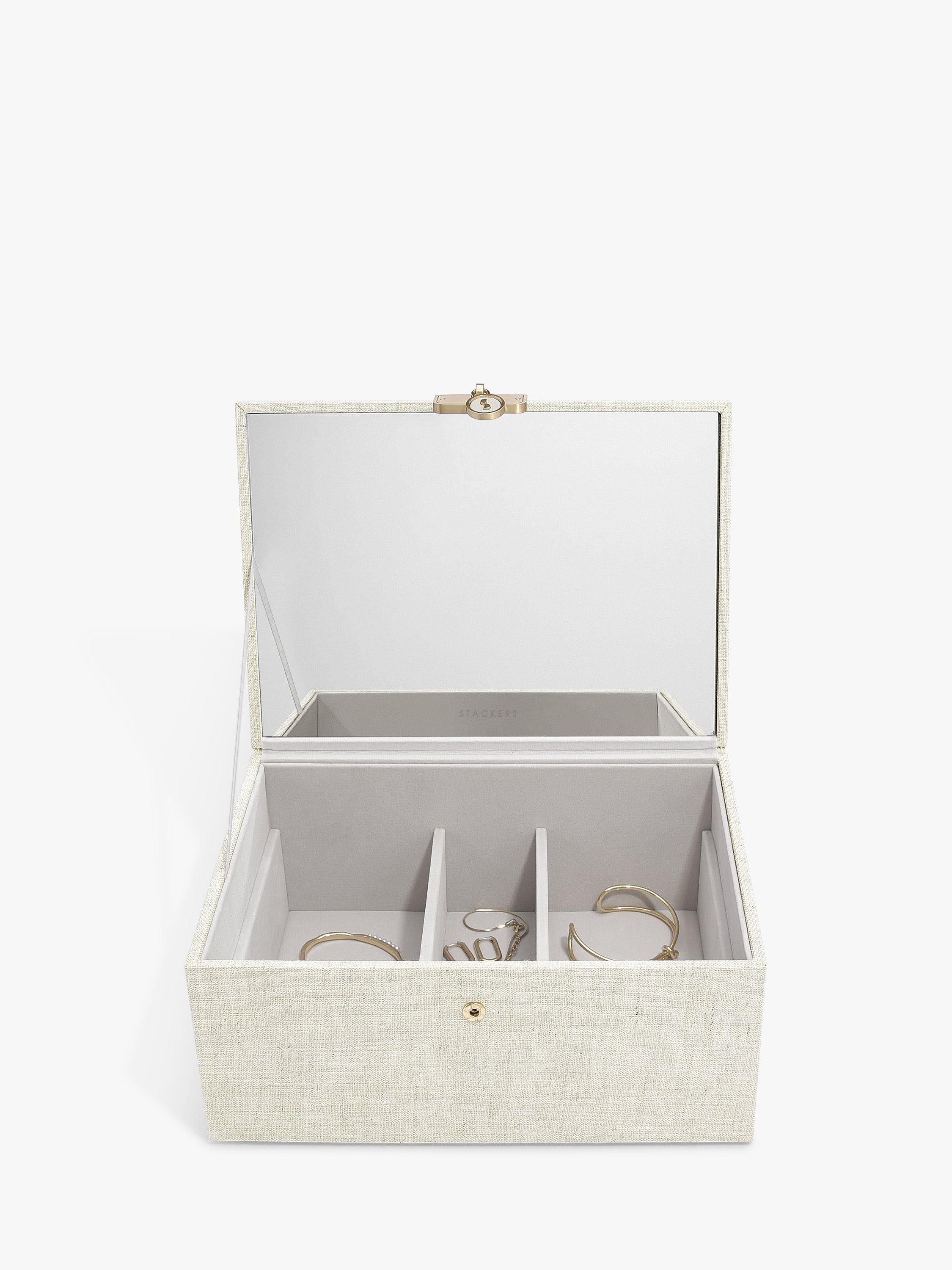 Stackers Luxury Classic jewellery box with velvet interior (British brand)