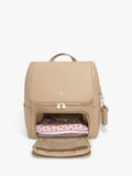 Stackers parent backpack in camel with changing mat - British product