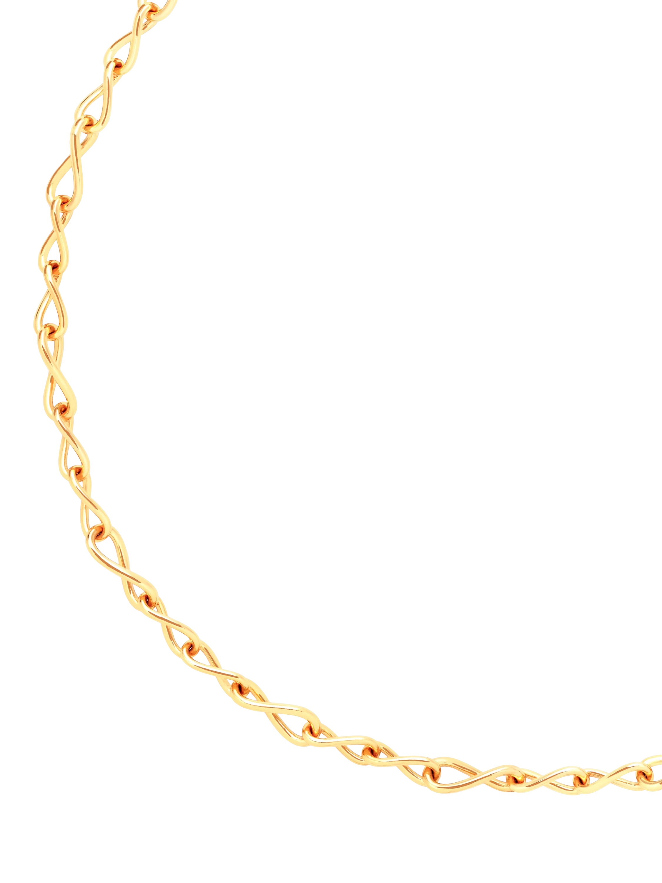 Astrid & Miyu infinite slim chain necklace in gold, imported from the UK