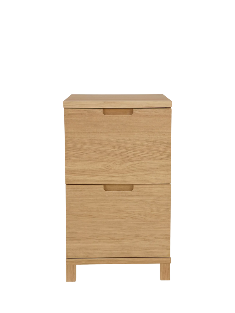 John Lewis Abacus narrow filing cabinet FSC oak - British product