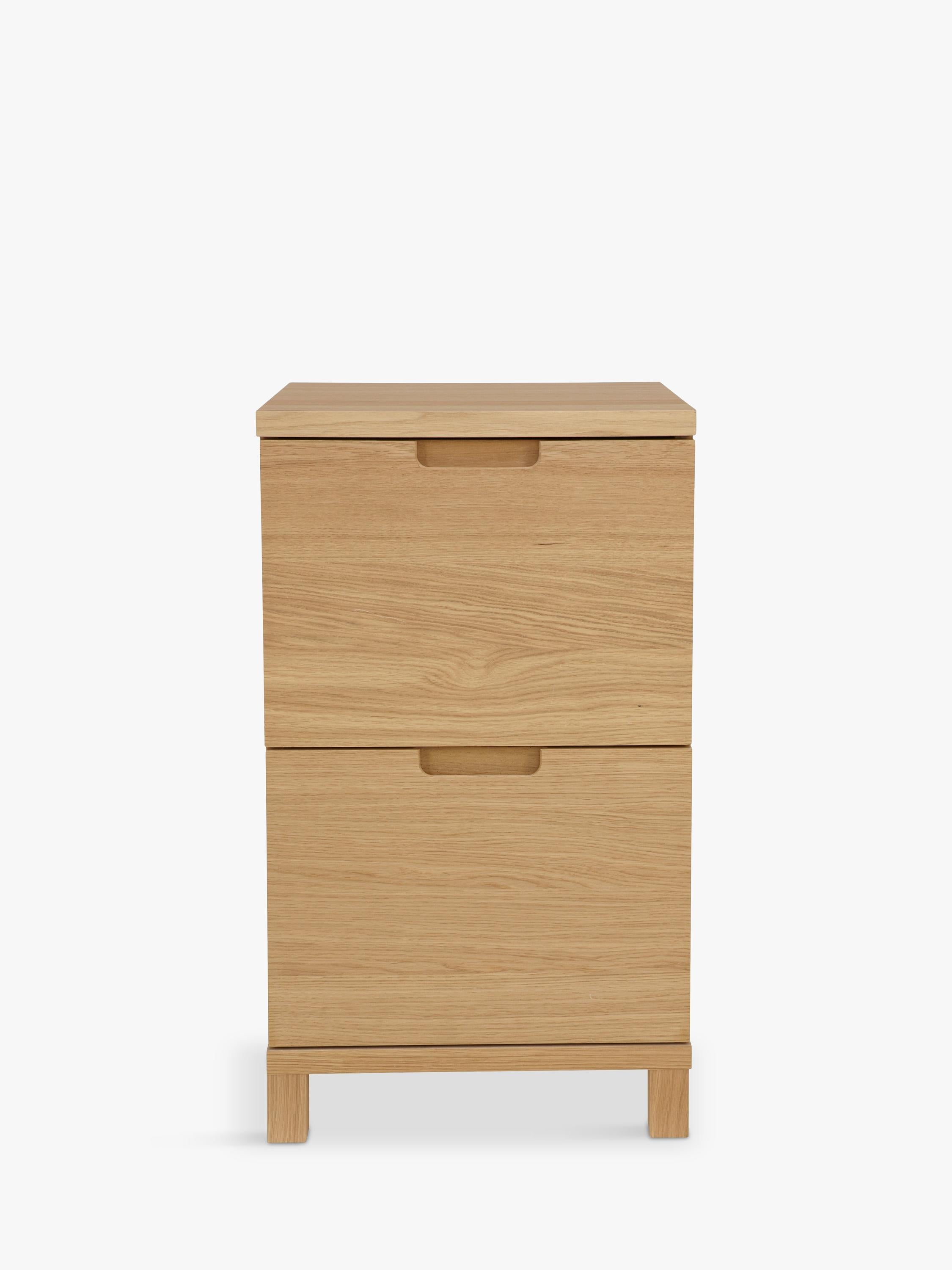 John Lewis Abacus narrow filing cabinet FSC oak - British product