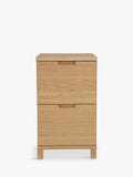 John Lewis Abacus narrow filing cabinet FSC oak - British product
