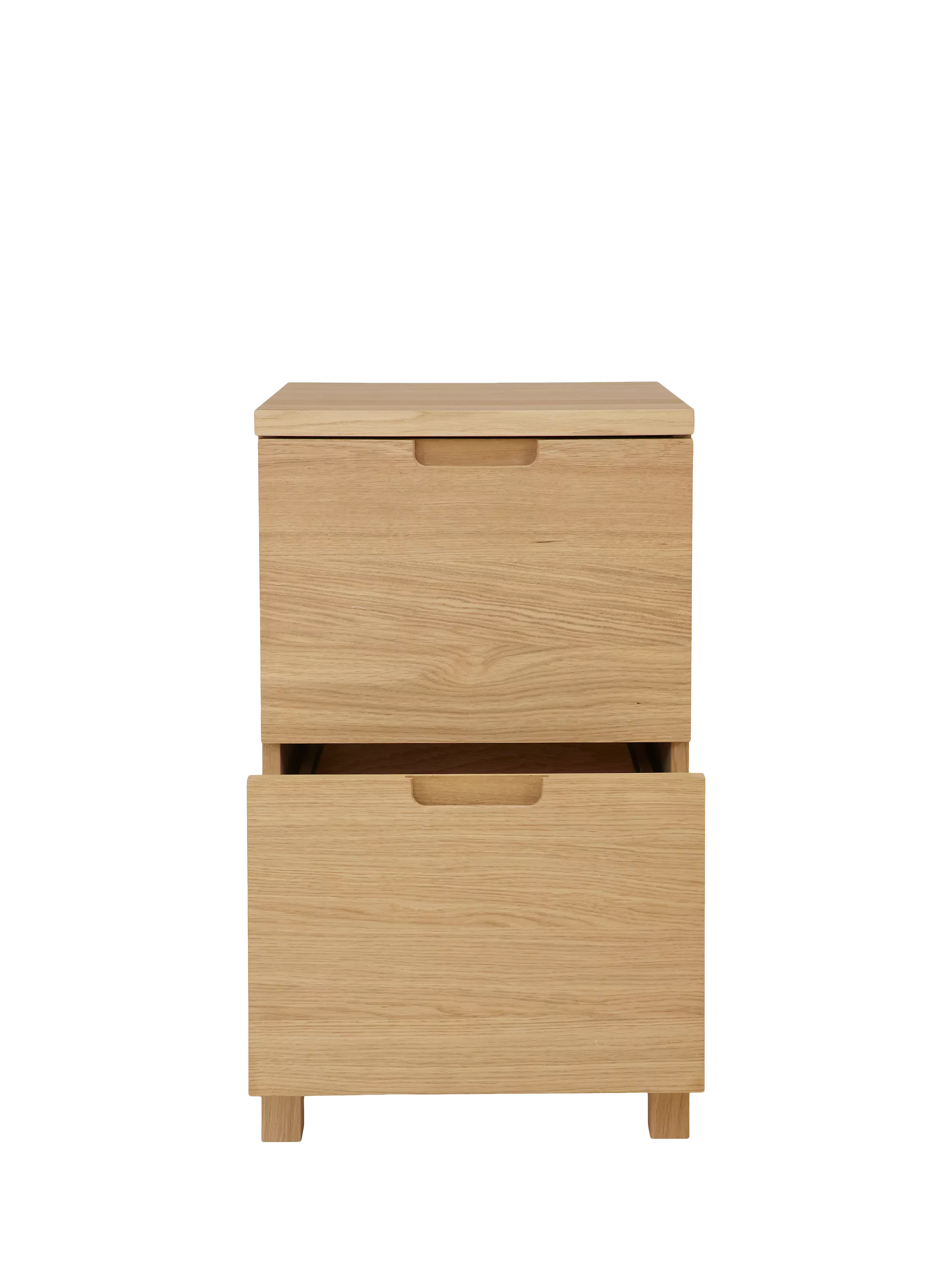 John Lewis Abacus narrow filing cabinet FSC oak - British product