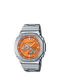 Casio G-SHOCK Herrenuhr blaues Zifferblatt Metallarmband, UK-Version