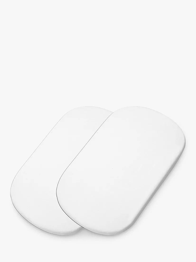Maxi-Cosi crib bedsheet set of 2 in white, imported from the UK