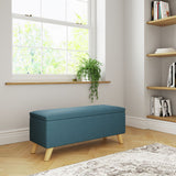 GFW Secreto Fabric Ottoman - Teal