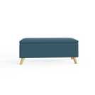 GFW Secreto Teal Fabric Ottoman 76L, UK version