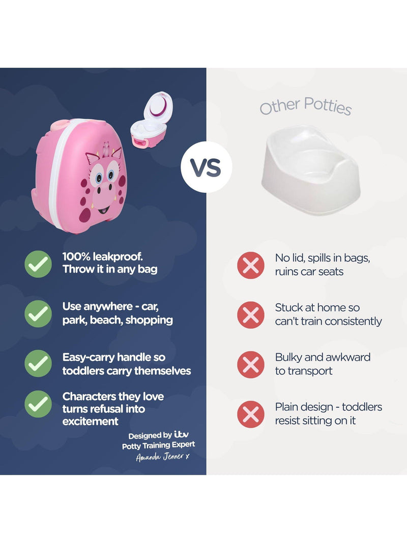 My Carry Potty travel potty Pink Dragon (British brand)