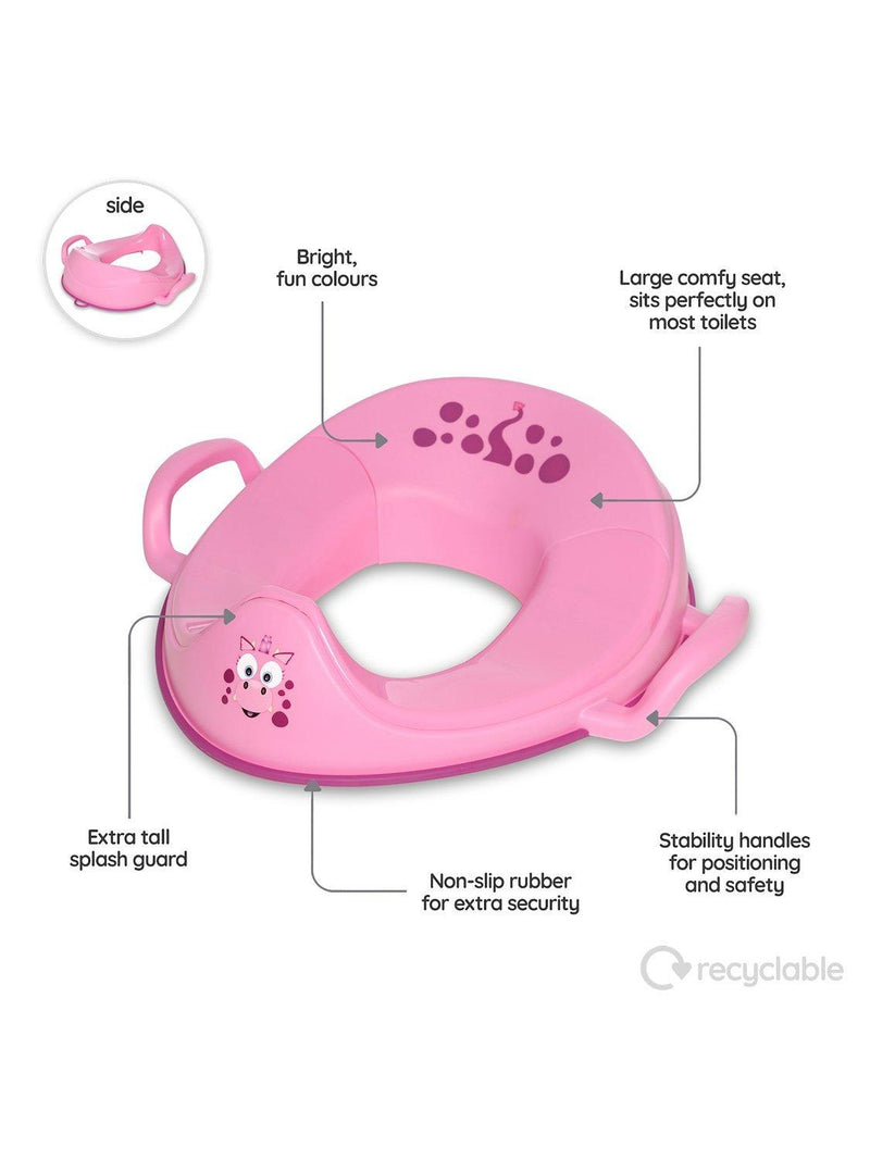 Pink Dragon potty trainer seat, imported from the UK