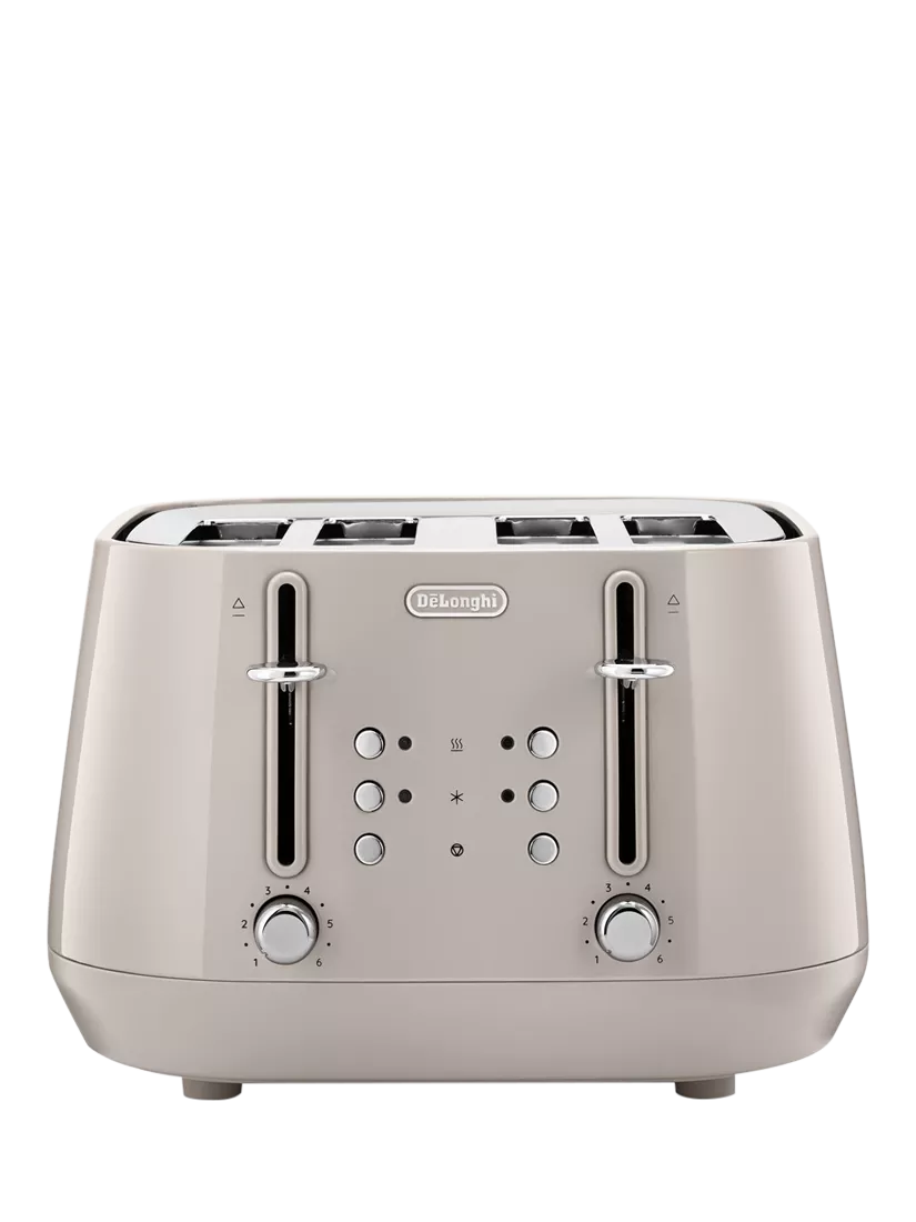 De'Longhi CTY4003 4 Slice Toaster, Beige