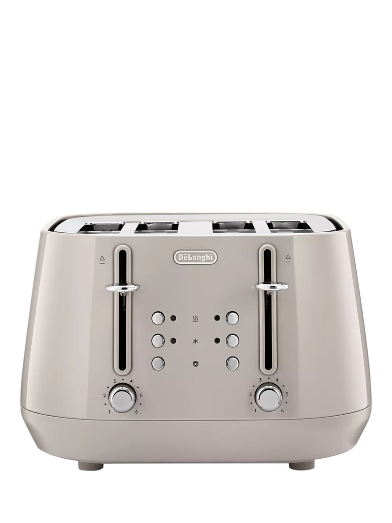 De'Longhi CTY4003 4 Slice Toaster, Beige