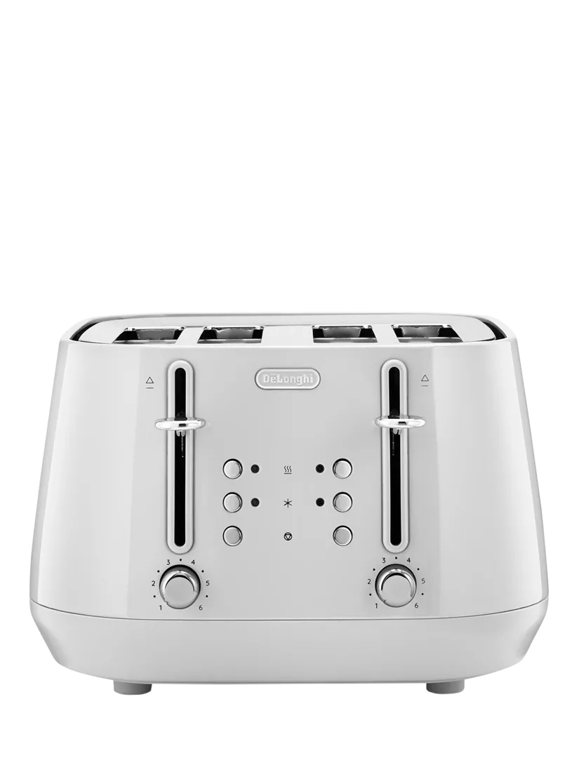 De'Longhi CTY4003 4 Slice Toaster, White