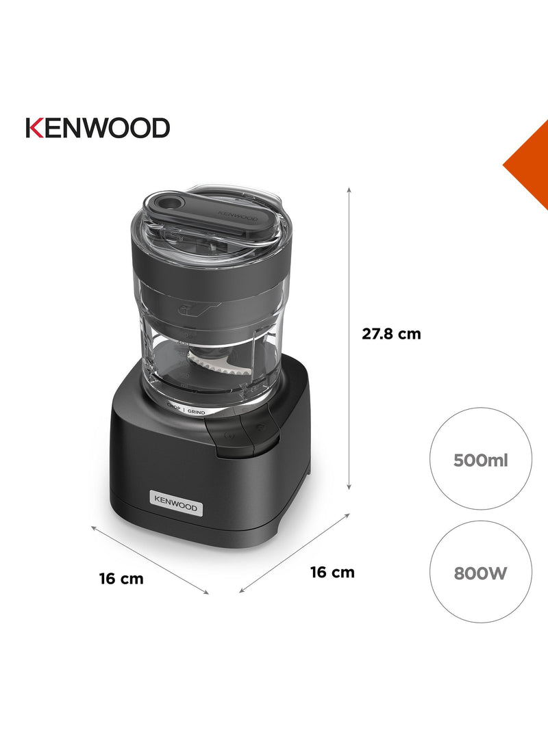 Kenwood Duo Prep chopper grinder black, imported from the UK
