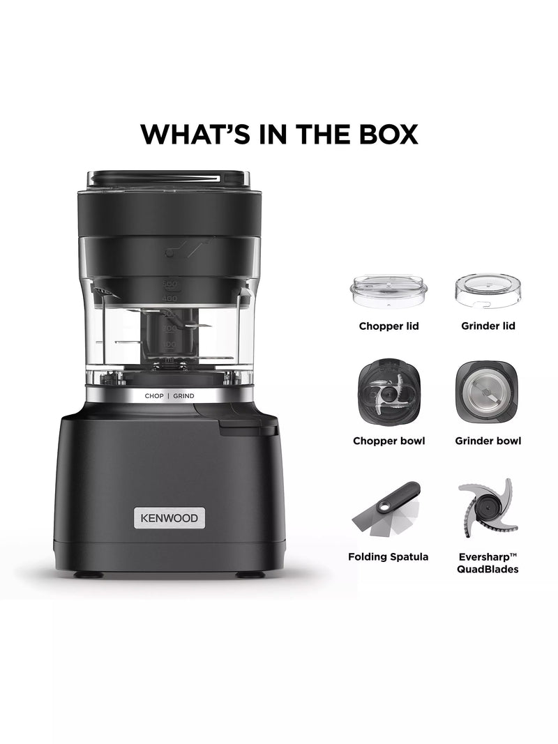 Kenwood Duo Prep chopper grinder black, imported from the UK
