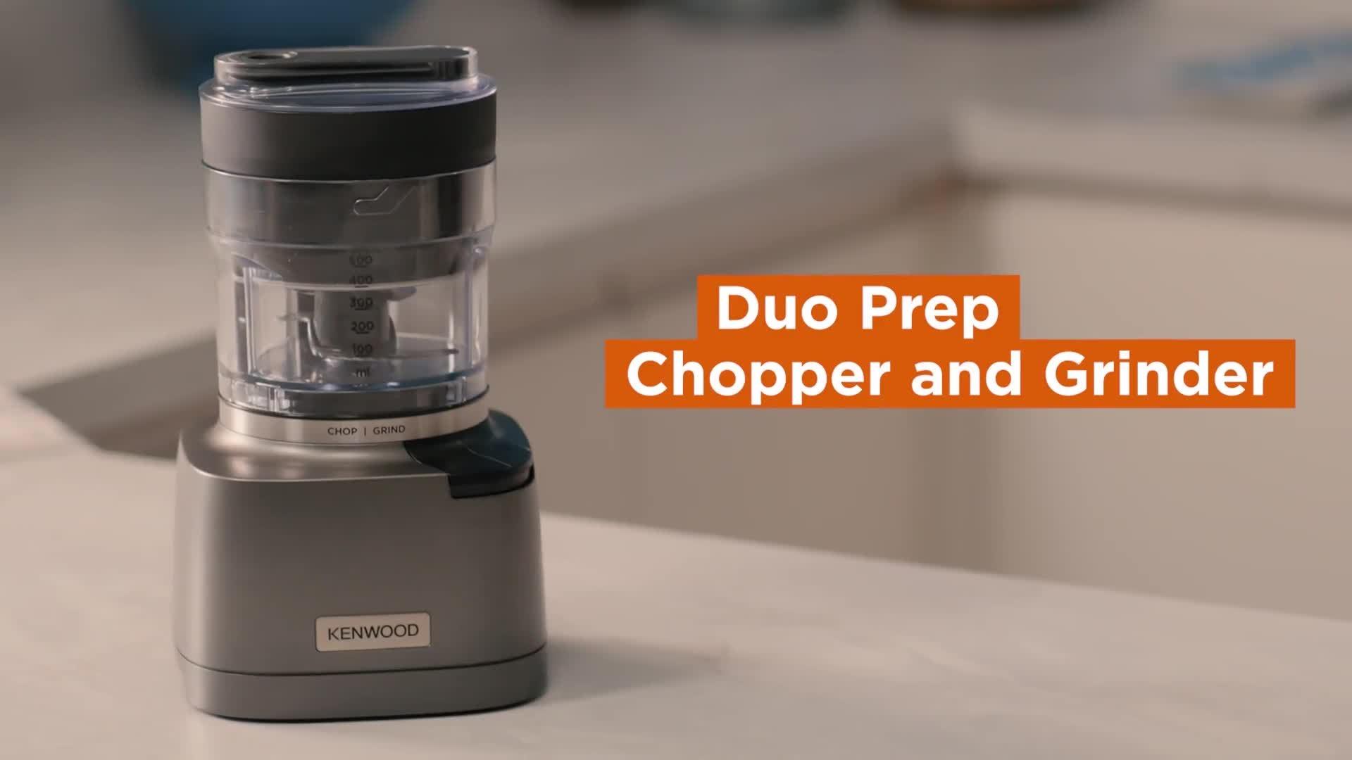 Kenwood Duo Prep chopper grinder black, imported from the UK