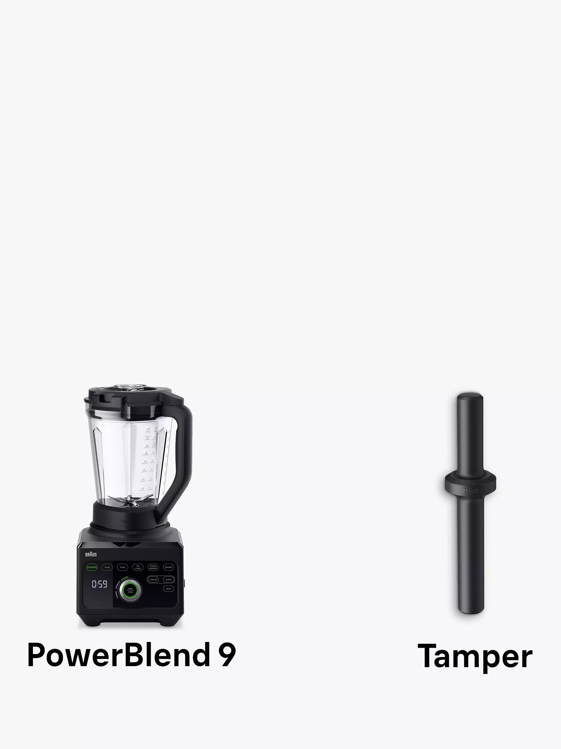 Braun Powerblend 9 jug blender black 2L - British product