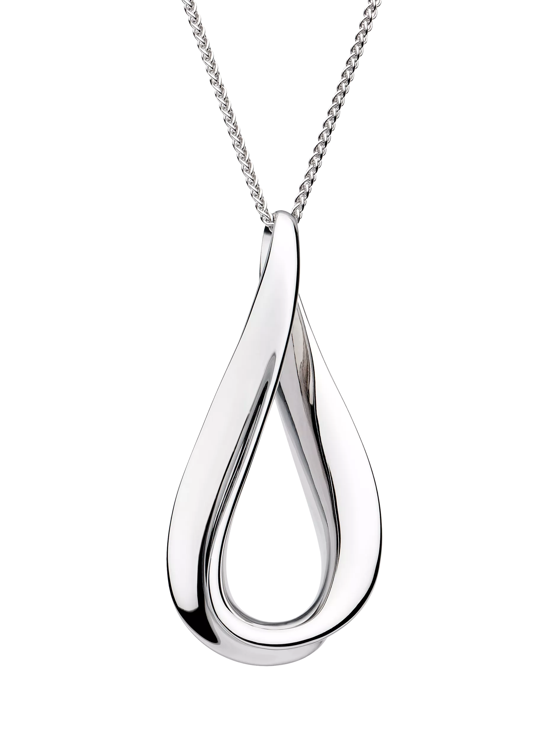 Kit Heath Serenity Grande Slider Necklace silver pendant, imported from the UK