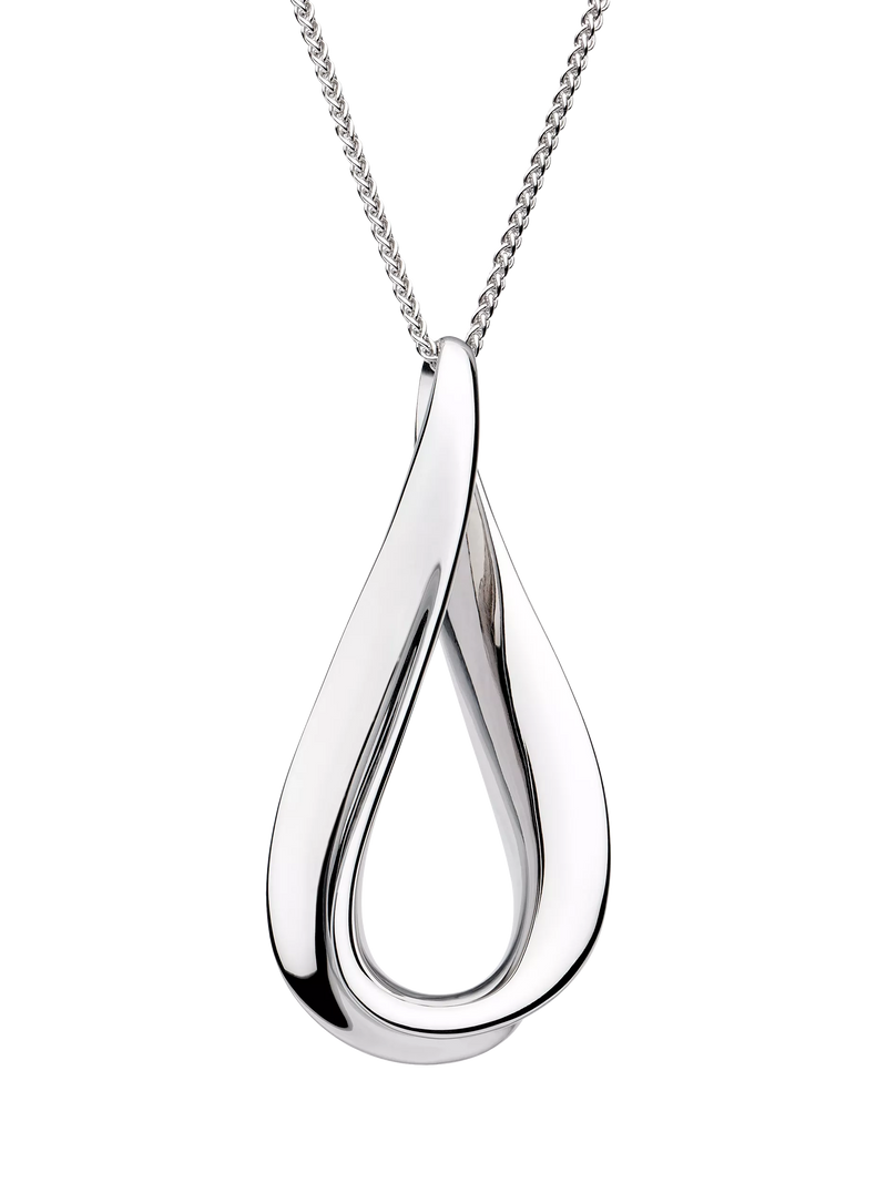 Kit Heath Serenity Grande Slider Necklace silver pendant, imported from the UK