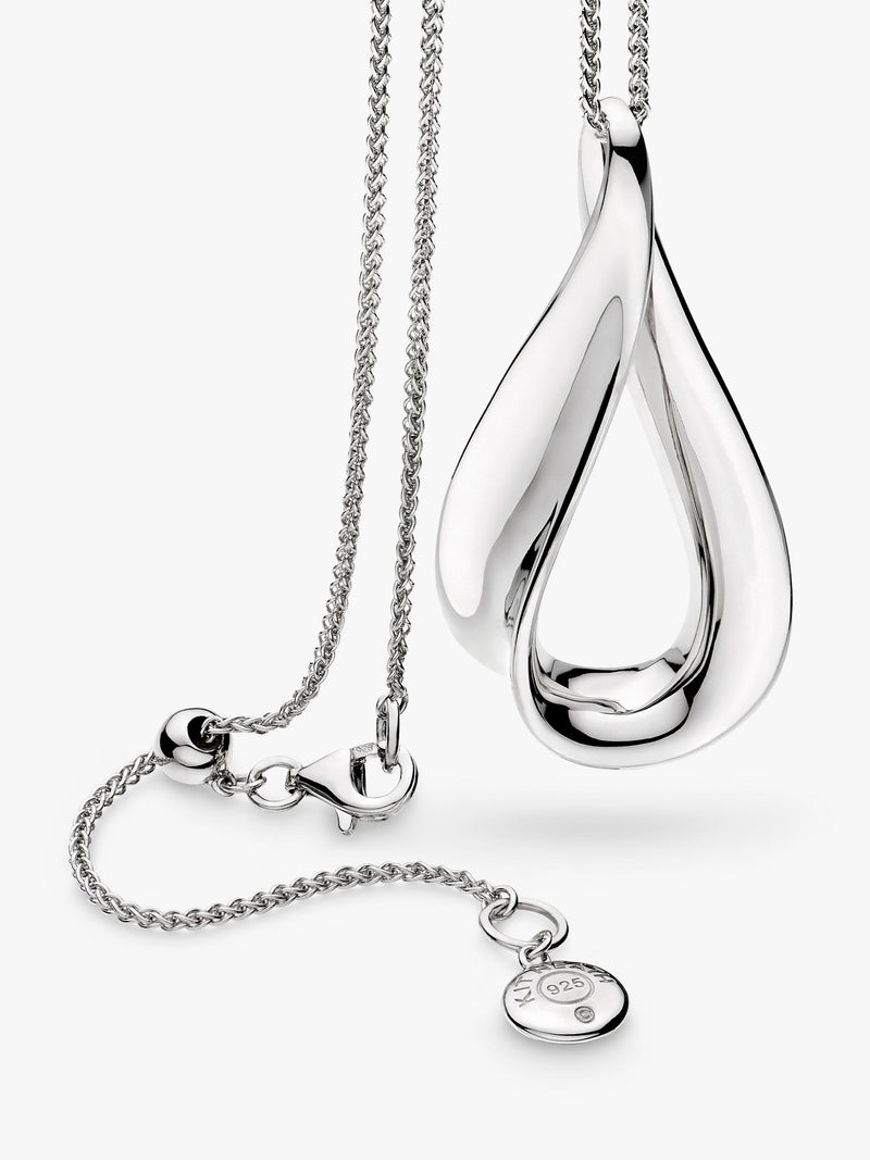 Kit Heath Serenity Grande Slider Necklace silver pendant, imported from the UK
