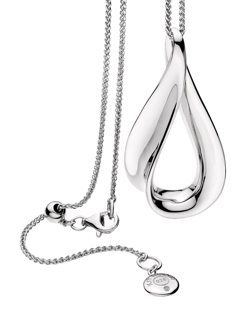Kit Heath Serenity Grande Slider Necklace silver pendant, imported from the UK