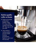 De'Longhi espresso coffee machine and grinder set silver - British product