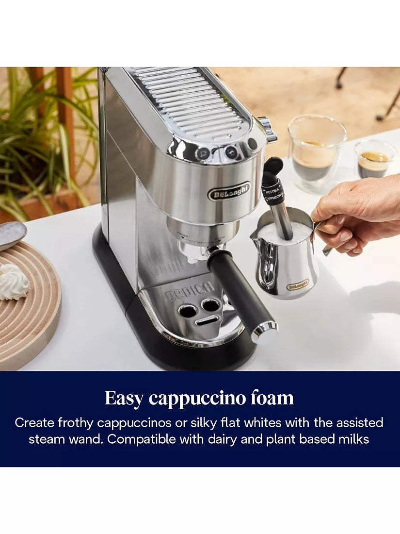 De'Longhi espresso coffee machine and grinder set silver - British product