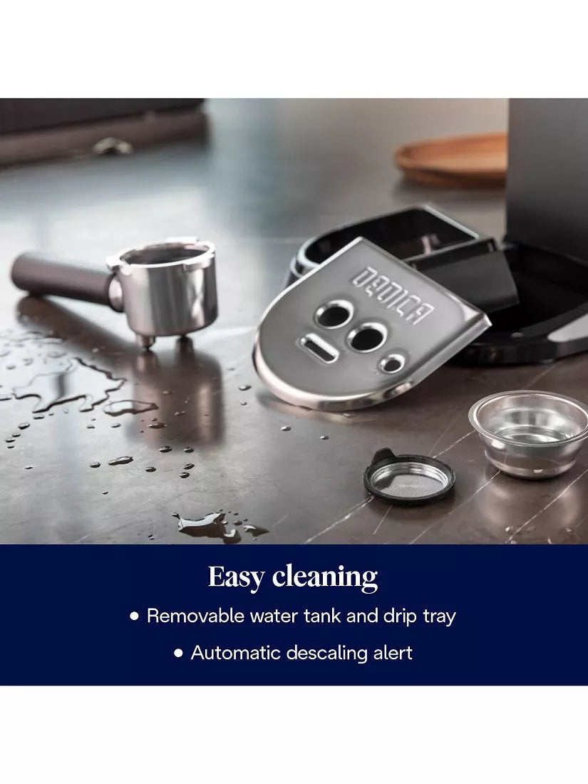 De'Longhi espresso coffee machine and grinder set silver - British product