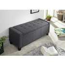 GFW Verona Ottoman Bench in Charcoal H39 W104 D39cm, UK version