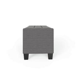 GFW Verona Ottoman Bench in Charcoal H39 W104 D39cm, UK version