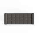 GFW Verona Ottoman Bench in Charcoal H39 W104 D39cm, UK version
